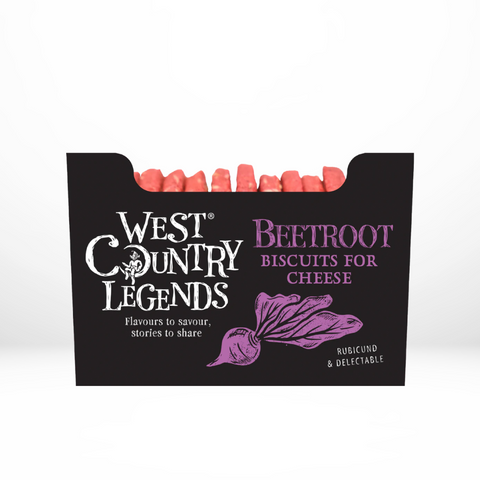 Beetroot Biscuits for Cheese